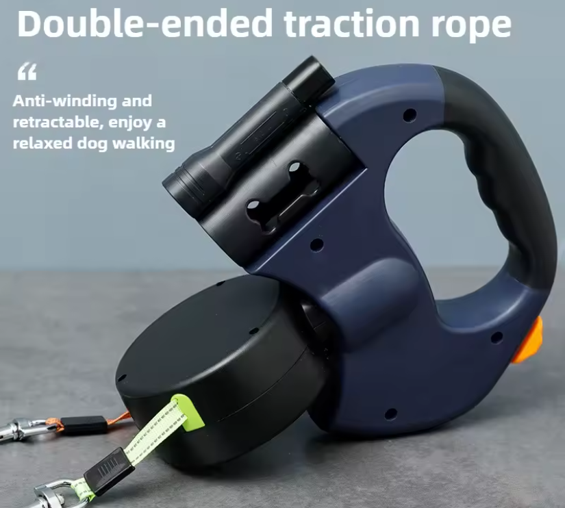 Retractable Double Dog Leash
