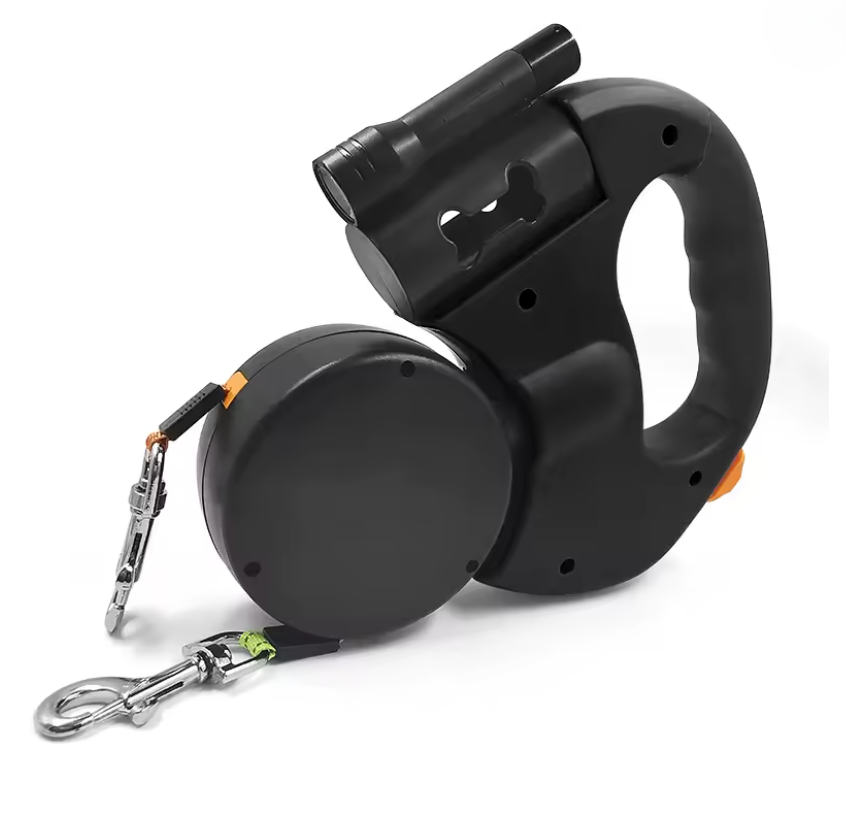 Retractable Double Dog Leash